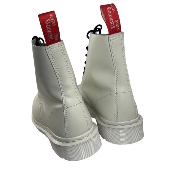 DR. DOC MARTENS UNDERCOVER 1490 made in England White Combat Boots Men UK 8 US 9 - Picture 8 of 10